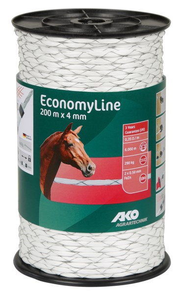 9409 EconomyLine kreuzgewickelt Weidezaunseil, Weidezaun, Leitermaterial, Weidezaundrähte